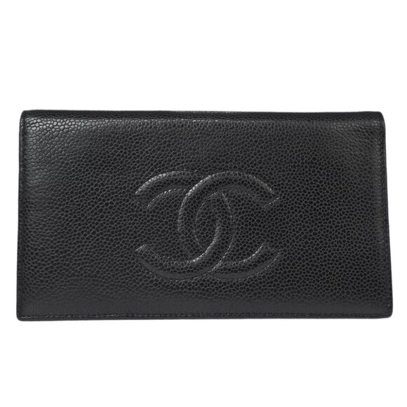Chanel Black Calfskin Long Wallet - Picture 1 of 8